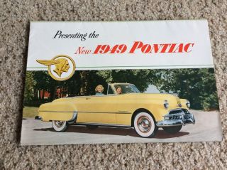 1949 Pontiac Dealership Showroom Color Sales Handout.