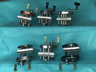 Shakespeare Vintage Fishing Reels.  Classics,  Direct Drive,  Tru - Axis. 2