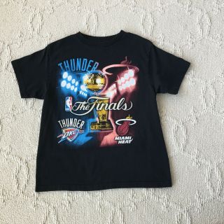 Oklahoma City Thunder Vs Miami Heat 2012 Nba The Finals T - Shirt Youth Sz: Large