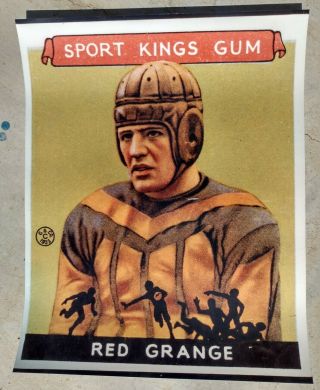 1933 Sport Kings Gum Red Grange Large Photo Glossy 16 " X 20 "