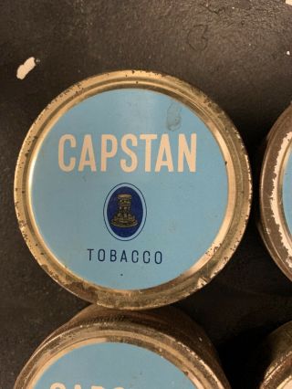 SET OF 4 X CAPSTAN Tobacco Vintage Australian Tins 2
