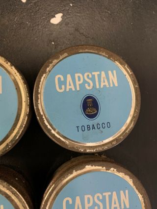 SET OF 4 X CAPSTAN Tobacco Vintage Australian Tins 3