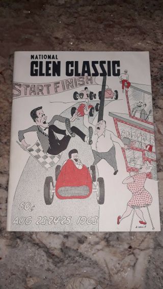 1963 Watkins Glen National Glen Classic Auto Car Race Program