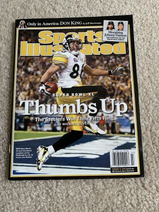 2006 Sports Illustrated Pittsburgh Steelers Bowl Xl Hines Ward No Label
