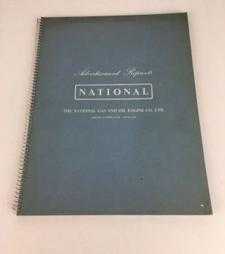 Vintage The National Gas & Oil Engine Co Advertising Reprints Booklet