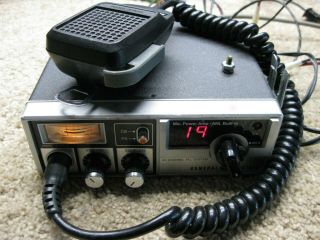 Vintage General Electric Cb Radio 40 Channel System 3 - 5804g With Microphone