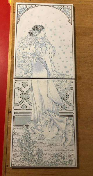 Rare Vintage Lady Tile From The 1970’s Or 1960s Made In Italy
