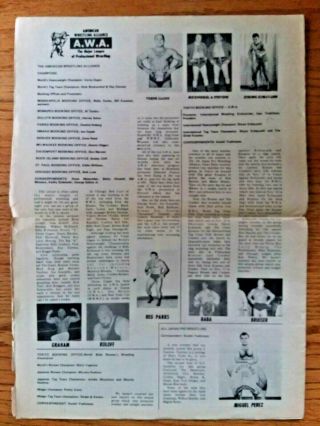 THE WRESTLING NEWS 12 1/73 NEWSPAPER 12 PGS LOADED W/AREA CLOSEUPS,  CHAMPS,  PICS 2