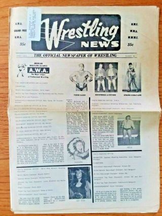 The Wrestling News Newspaper 16 3/73 12 Pgs - Loaded W/area Reports;champs,  Pics