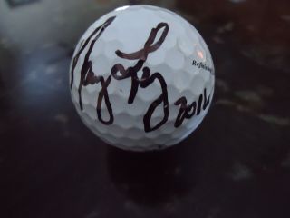 2017 World Golf Hall Of Fame Nancy Lopez Signed Titleist Golf Ball
