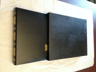 Vintage Parker Heatseal Photo Album Gold On Black In Dust Sleeve W/14 Pages