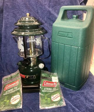 Coleman Model Cl2/288 Two - Mantle Adjustable Lantern Dated 3/1984 W/carrying Case