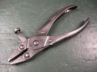 Old Vintage Machining Tools Machinist Rare Bernard Parallel Pliers W/clamp
