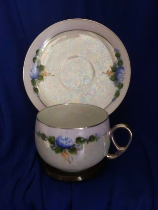 Vintage Collectible Hermann Ohme Fine Porcelain Tea Cup & Saucer,  Germany