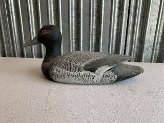 Vintage Wooden Hand Carved Duck Decoy Bird 13x4.  5x5.  5