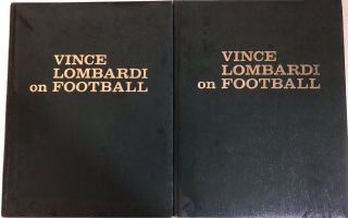 Vince Lombardi On Football Volume 1 And 2 Hardcover 1st Edition (1973) Green Bay