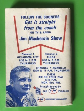 1966 NFL AFL PRO - FOOTBALL GUIDE | Kerr McGee | Jim Mackenzie Show - Oklahoma 2