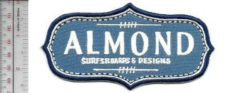 Vintage Surfing California Almond Surfboards Costa Mesa,  Ca Retail Promo Patch