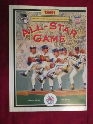 Official Major League Baseball All - Star Game Programs - 1991 & 1993 2