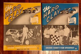 Vintage 1976 Ny Orange County Fair Speedway The Hard Clay 14 And 15