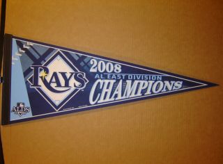 2008 Tampa Bay Rays Mlb Division Champions Baseball Pennant