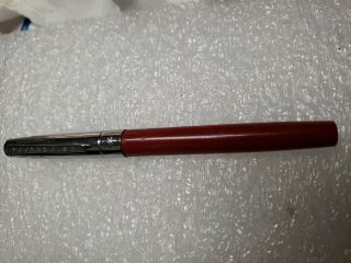 Vintage Esterbrook Fountain Tip Felt Marker Caligraphy Pen Red Barrel P048