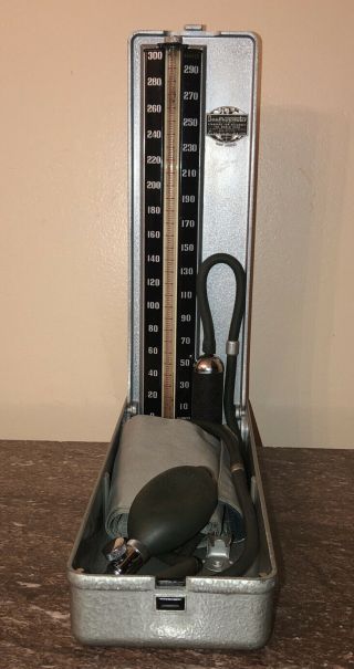 Antique Physician’s Baumanometer Blood Pressure Gauge Model 300 Made In Usa