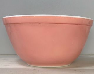 Vintage Flamingo Pink Pyrex Nesting Mixing Bowl 402 1 1/2 Quart