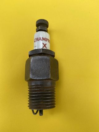 Vintage Champion X Spark Plug Made In Usa