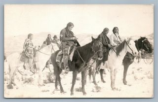 American Indians 1920s Antique Real Photo Postcard Rppc