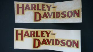 Vintage Harley Davidson Tank Decal Gary Bang