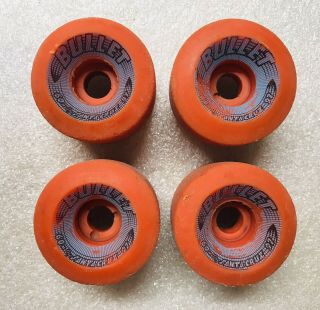 Vtg Og 1st Gen Santa Cruz Bullet 60mm/97a Skateboard Wheels Orange