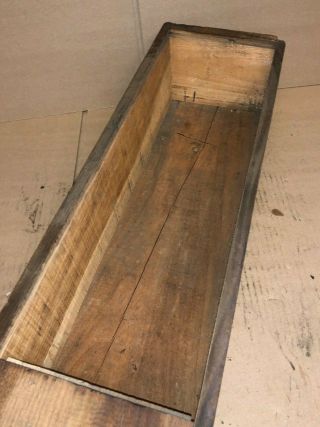 Antique Ingersoll - Rand Company Pneumatic Tools Wood Tool Box Crate Sliding Top 3
