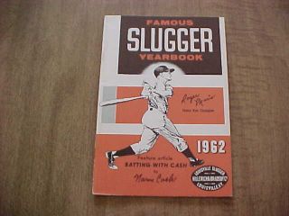 1962 Louisville Slugger Famous Baseball Yearbook (roger Maris Cover)