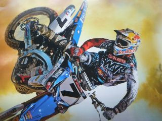 James Stewart Poster 7 Yamaha Racing - Motocross Champion 11 X 17