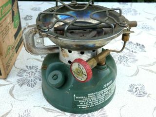 Vintage Coleman Sportster Camp Stove Model 502 - 700 Outdoor Camping Box