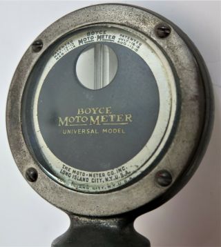 Antique Boyce Motometer Universal Model Radiator Cap Display On Lucite Base