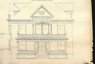Vintage Architectural Blueprints Home Building Plans Drawings Jacob Hene Jr.  N.  Y