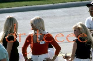 1975 Indy 500 Linda Vaughn Miss Hurst - 35mm Racing Slide