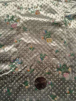 Vintage Fabric Flocked Measures 2 yards 44 inches Wide 3