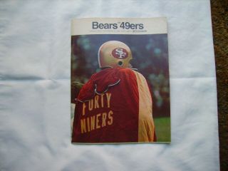 Bears Vs.  49ers November 10,  1968 Football Program