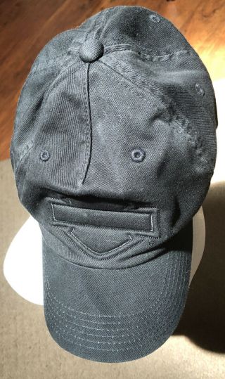 Harley Davidson Black Bar & Shield Logo Medium Adult Small Ball - Cap Hat Golf Cap