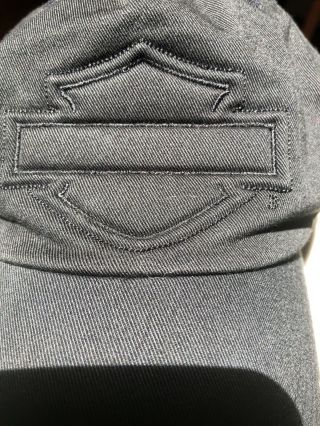 Harley Davidson Black Bar & Shield Logo medium adult Small Ball - Cap Hat Golf Cap 3