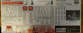 1993 St.  Louis Cardinals Official Scorecard Ozzie Smith Jack Buck Joe Buck 2
