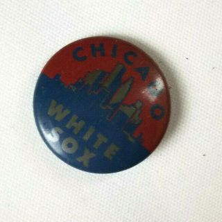 1965 Chicago White Sox Baseball Crane Potato Chips Promo Pinback Button Pin
