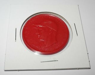 1955 Armour Baseball Coin Token Pin Harvey “kitten” Haddix Cardinals (red)