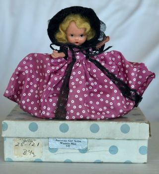Lovely Vintage Pt Bisque Nancy Ann Storybook Doll 58 Western Miss - Orig.  Box