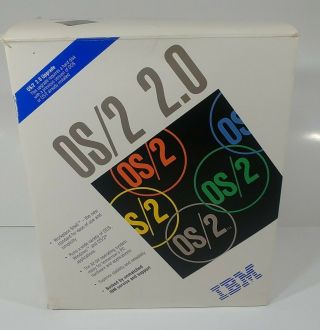 Vintage Ibm Os/2 2.  0 Operating System For Dos 5.  25 " Floppy Disk