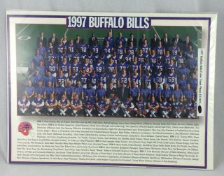 Nfl 1997 Buffalo Bills 9 X 12 Color Team Photo