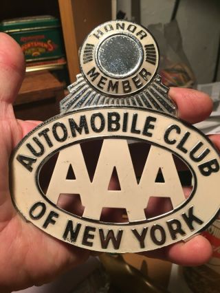 Aaa Vintage Automobile Club Of America License Plate Topper Automobile Badge